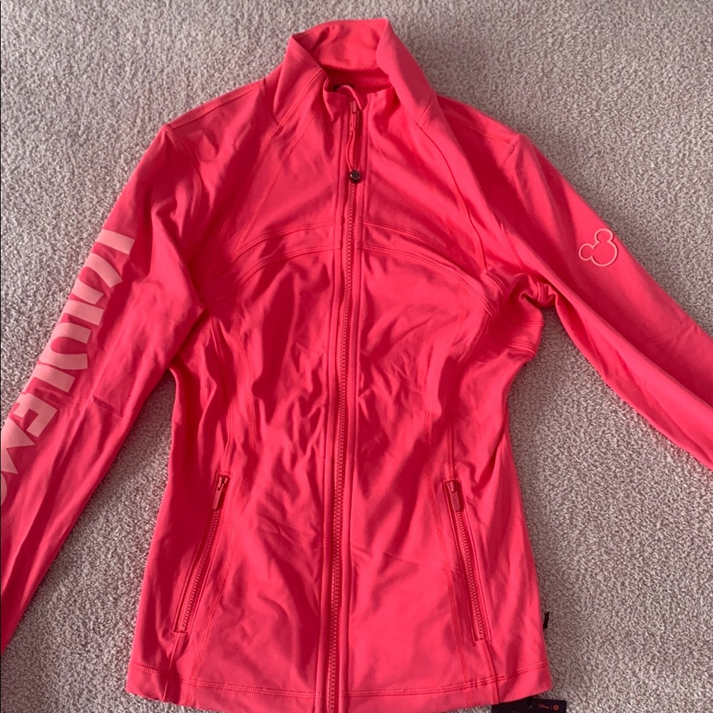 lululemon athletica Coral Pink Zip-Up Jacket